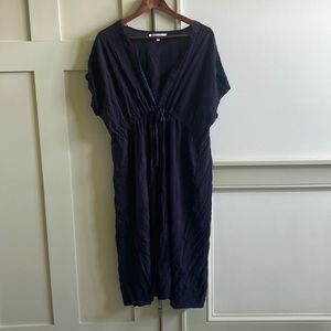 Royal Standard black beach cover-up. One size fits most. Midi length.